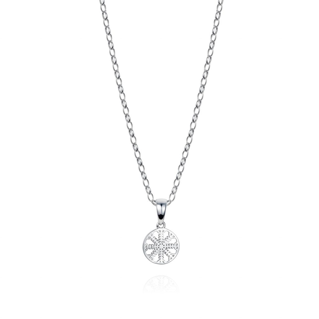 Helm Of Awe Sterling Silver Necklace With XSmall Charm - Hendrikka Waage